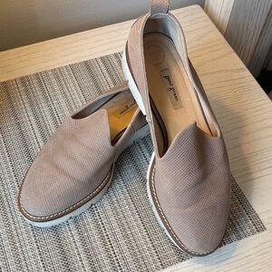 Paul Green Taupe Slip-On Loafer Shoes